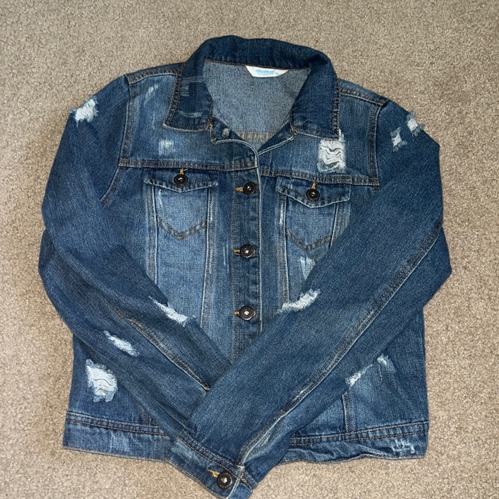 Highway Girls Ripped Jean Jacket